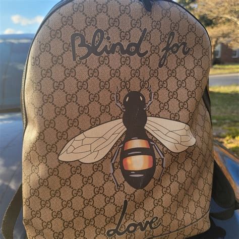 gucci backpack blind for love